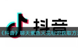 《抖音》聊天紫色火花标识获取方法